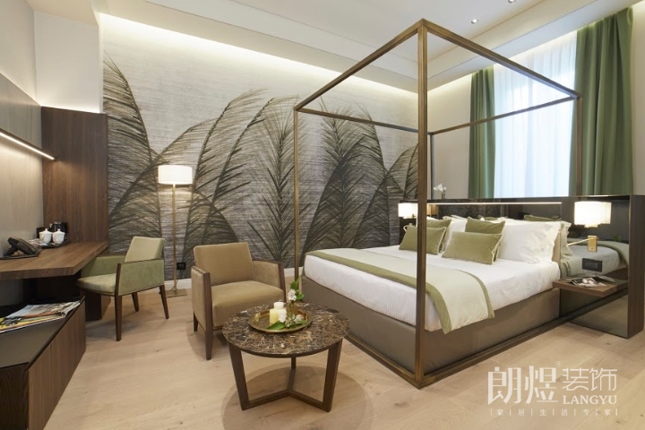 自然主題酒店裝修效果圖，充滿活力的寧靜綠洲